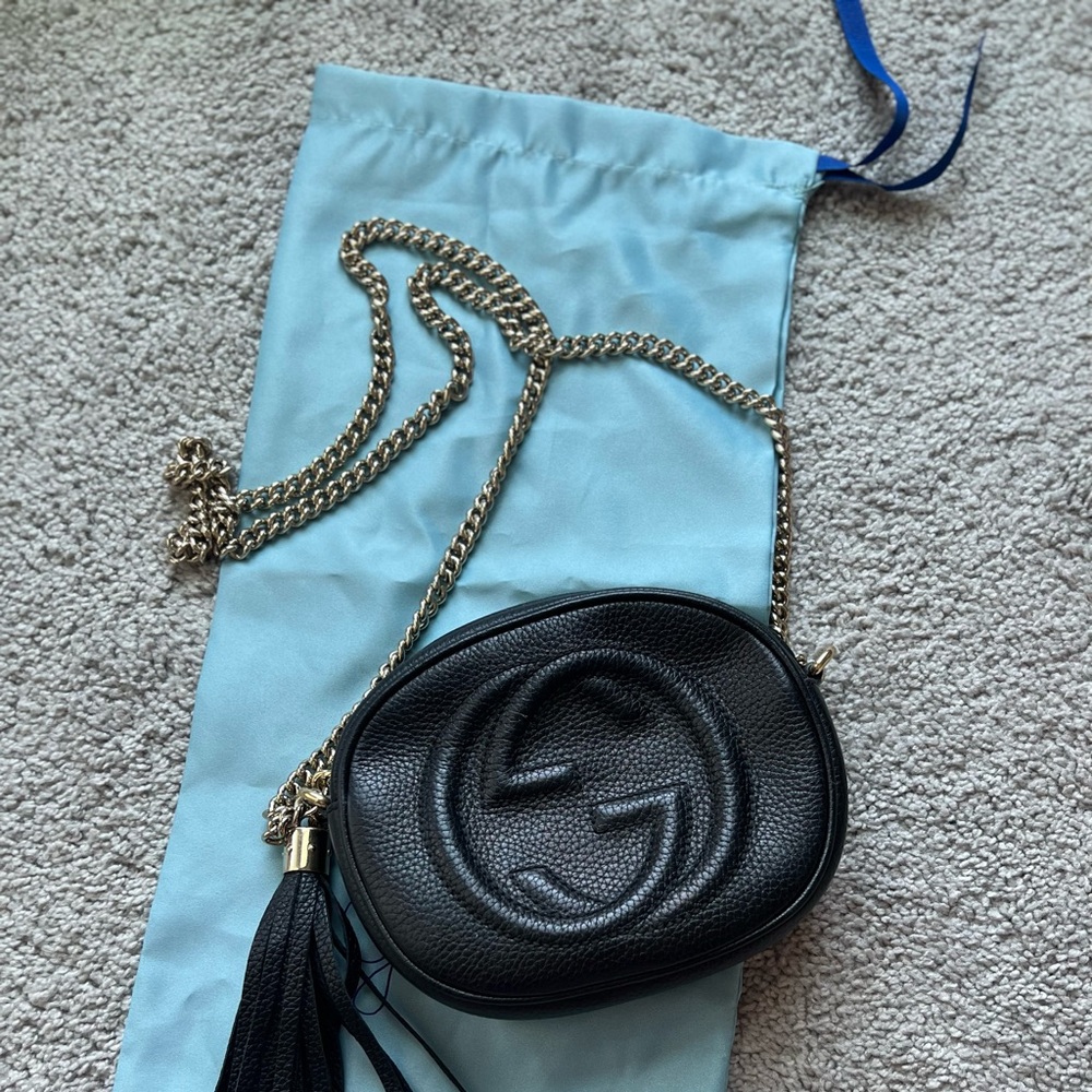 Gucci small leather crossbody bag